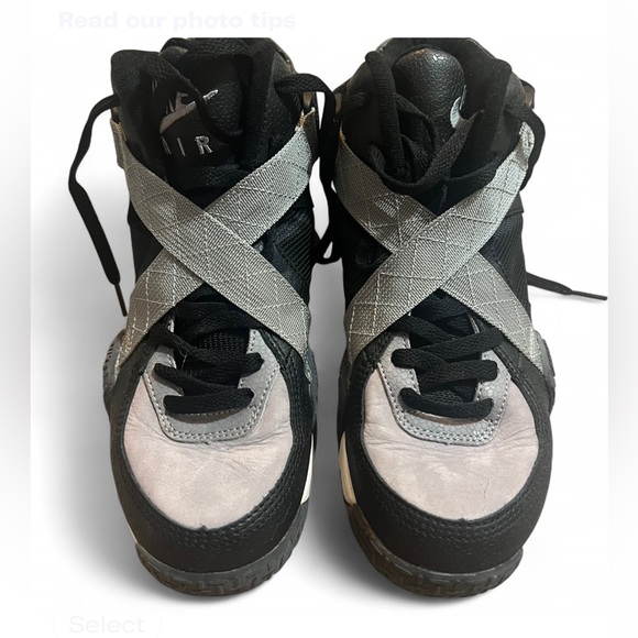 2002 NIKE AIR RAID Black and Gray High-Top Sneakers - Picture 1 of 13